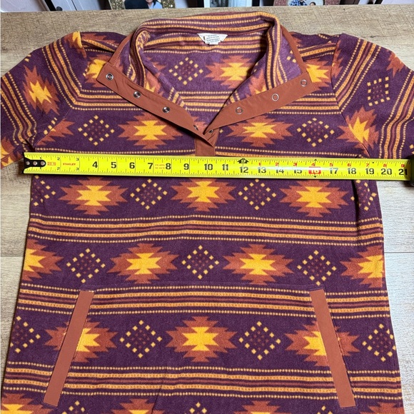 Duluth Trading Co. Aztec Fleece Pullover Sweater Size Small - Picture 3 of 5